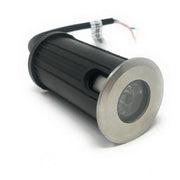 Trade Shop - Faretto Incasso Segnapasso 12v 1 Watt Luce 6500k 3000k 4000k Verde Blu Ip68 Es41 -