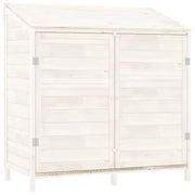 Capanno da Giardino Bianco 102x52x112cm Legno Massello di Abete CFW6068047