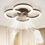 ZMH Ventilatore da soffitto con luce silenzioso a 6 velocità moderno dimmerabile per soggiorno
