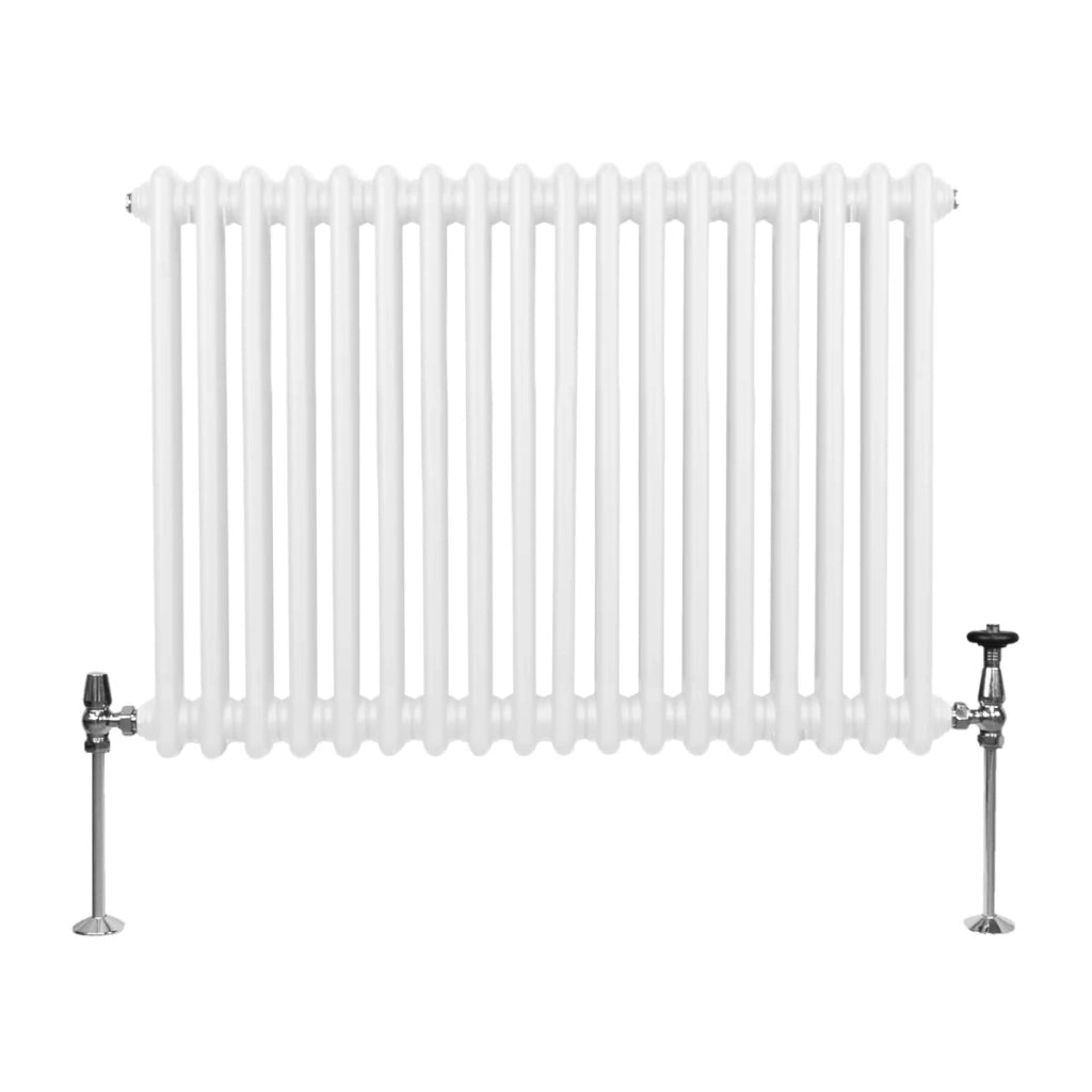 Termosifone Radiatore a 2 colonne per riscaldamento centralizzato orizzontale Bianco 600 x 832mm