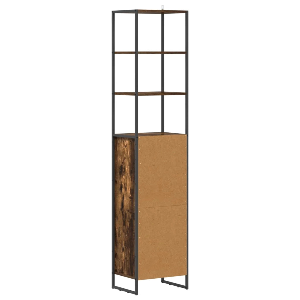 Mobile da Bagno con cassetto Quercia Fumosa 40 x 30 x 180 cm