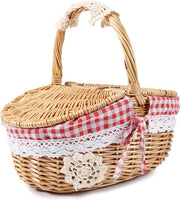 Borsa picnic - 35 x 26 x 15 cm - Con coperchio, manico e imbottitura - Ideale per famiglie, picnic, feste, campeggio - Borsa per spese