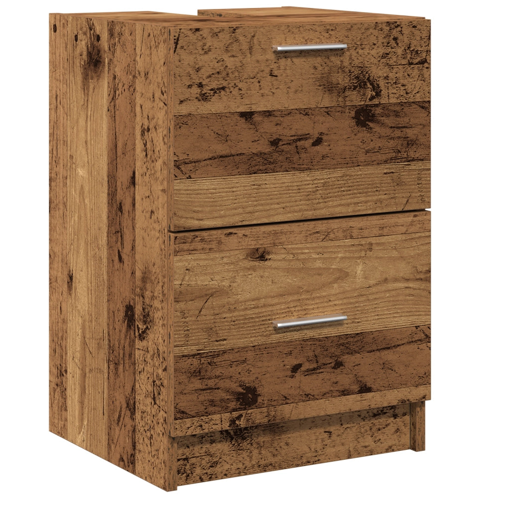 Armadietto per Lavandino Legno Vecchio 40x37x59 cm Legno Ingegnerizzato