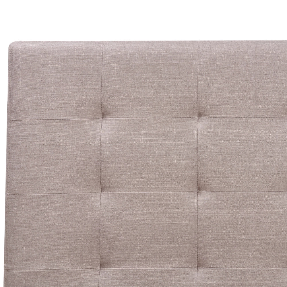 Letto contenitore matrimoniale imbottito grigio chiaro con rete a doghe e cassetti 180 x 200 cm