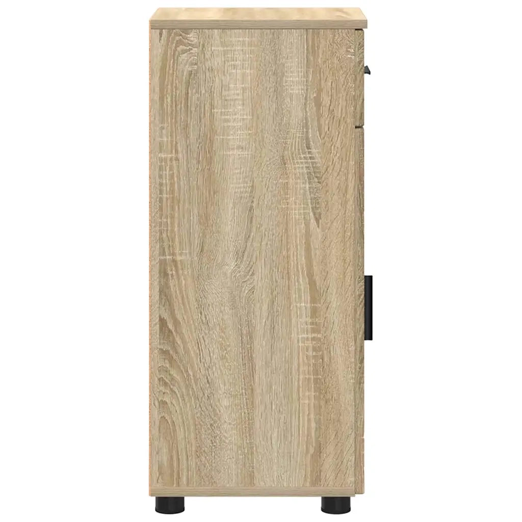 Mobile da Bagno con cassetto Rovere Sonoma 30 x 35 x 80 cm