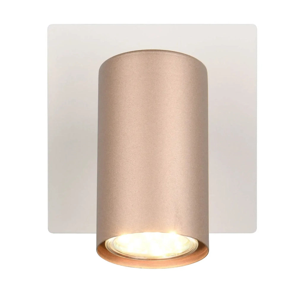 LÚZETE - SPOT DA SOFFITTO/PARETE METALLO COFFEE/GRIGIO GU10 GRAFTON