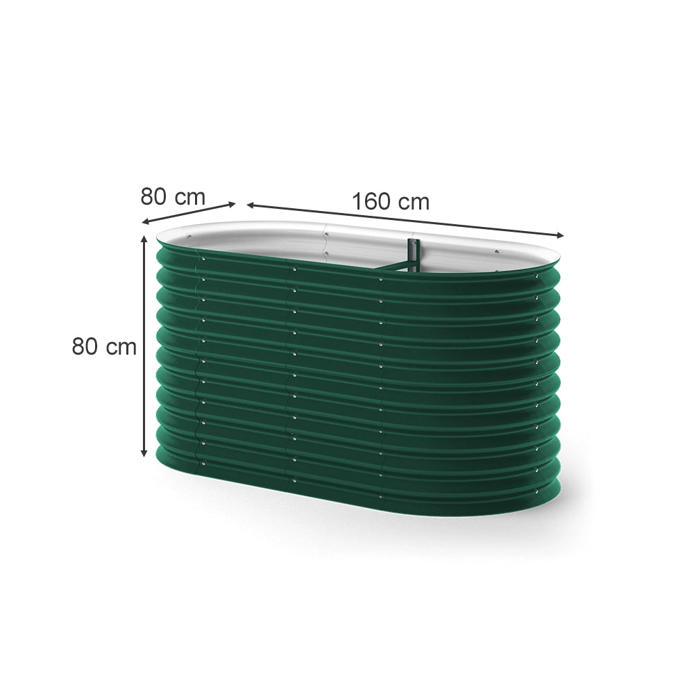 OK-Living Letto per orto rialzato Verde 160 x 80 cm