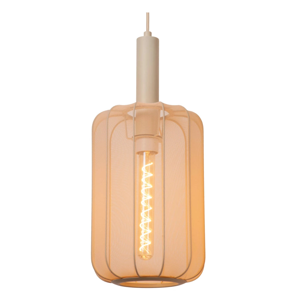 Lampada a sospensione Lucide Corina beige 3xE27 40W