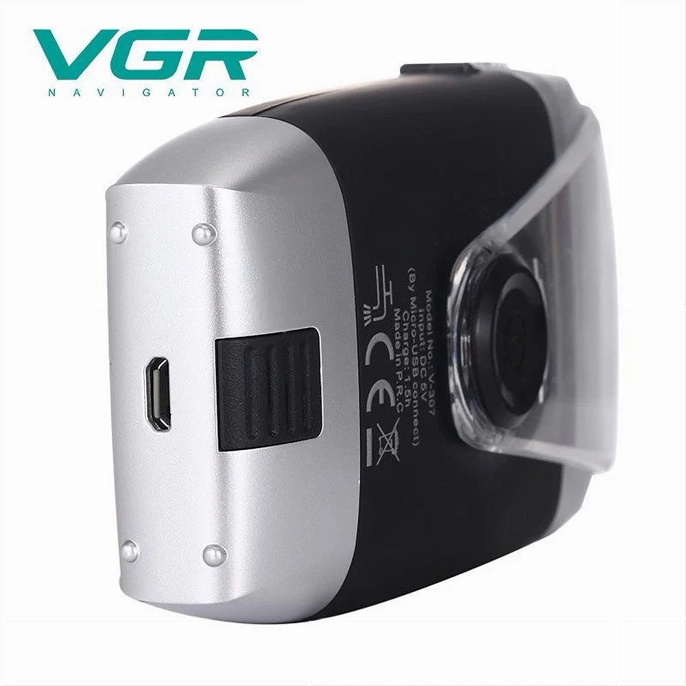 Trade Shop - Rasoio Elettrico Usb 5 W Professionale Uomo Ricaricabile Ipx5 Impermeabile V-307 -