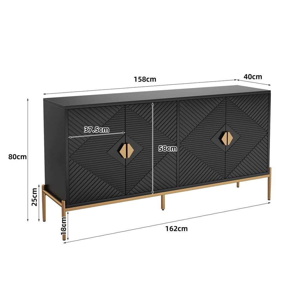 Cassettiera ¨C MINIMAL ¨C Legno, Bianco, 162x80x40 cm