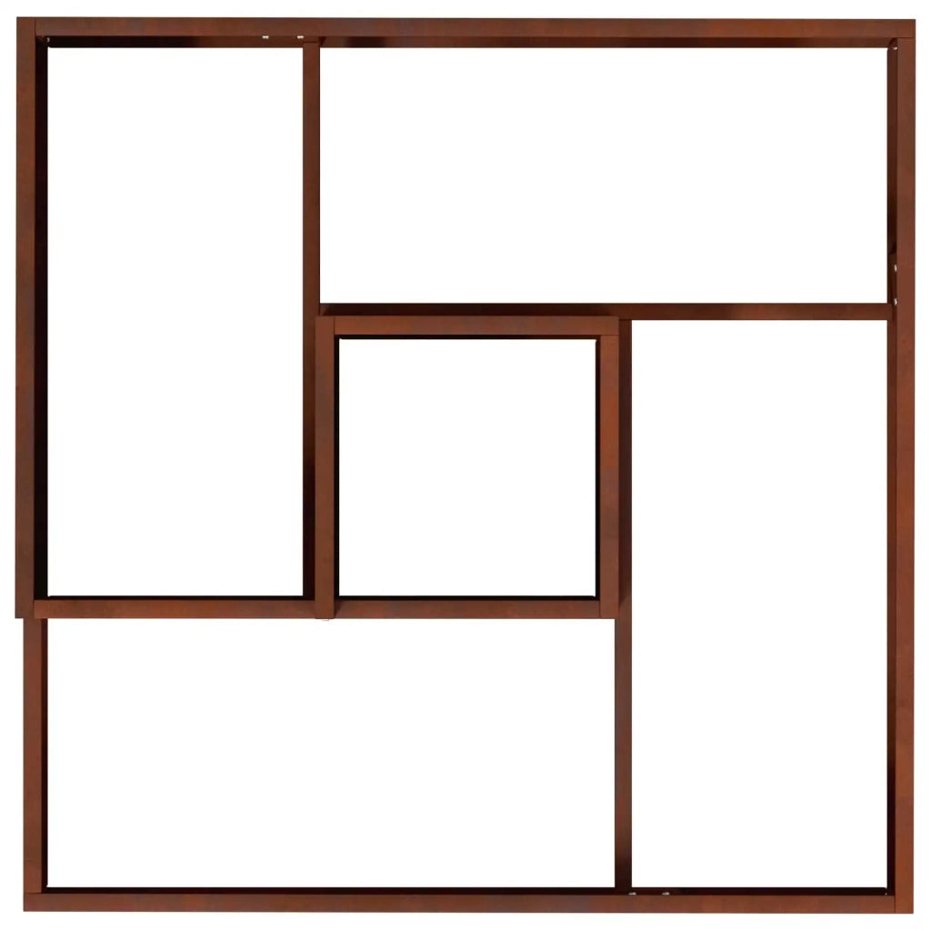 Fioriere | Cassetta per fiori | Vaso da giardino Marrone 60 x 60 x 50 cm