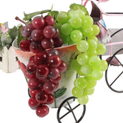 Trade Shop - Grappolo Grappoli Uva 2 Pezzi 22 Cm Viola Bianca Casuale Frutta Decorazioni -