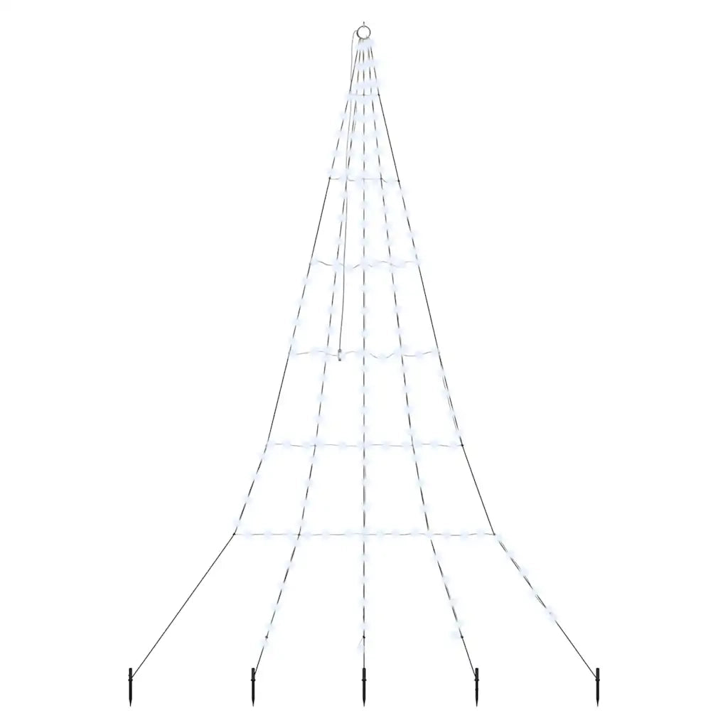 Albero di Natale LED con picchetti per il terreno 306 cm 42018742