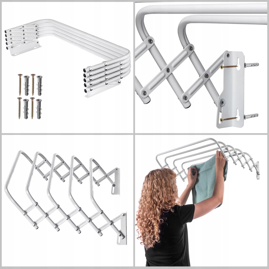 Asciugatrice per bagno KADAX, a soffietto, a parete, 60 cm