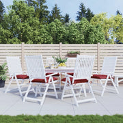 Cuscini per Pallet 6 pz Rosso Vino 50x50x7 cm Tessuto Oxford 361536