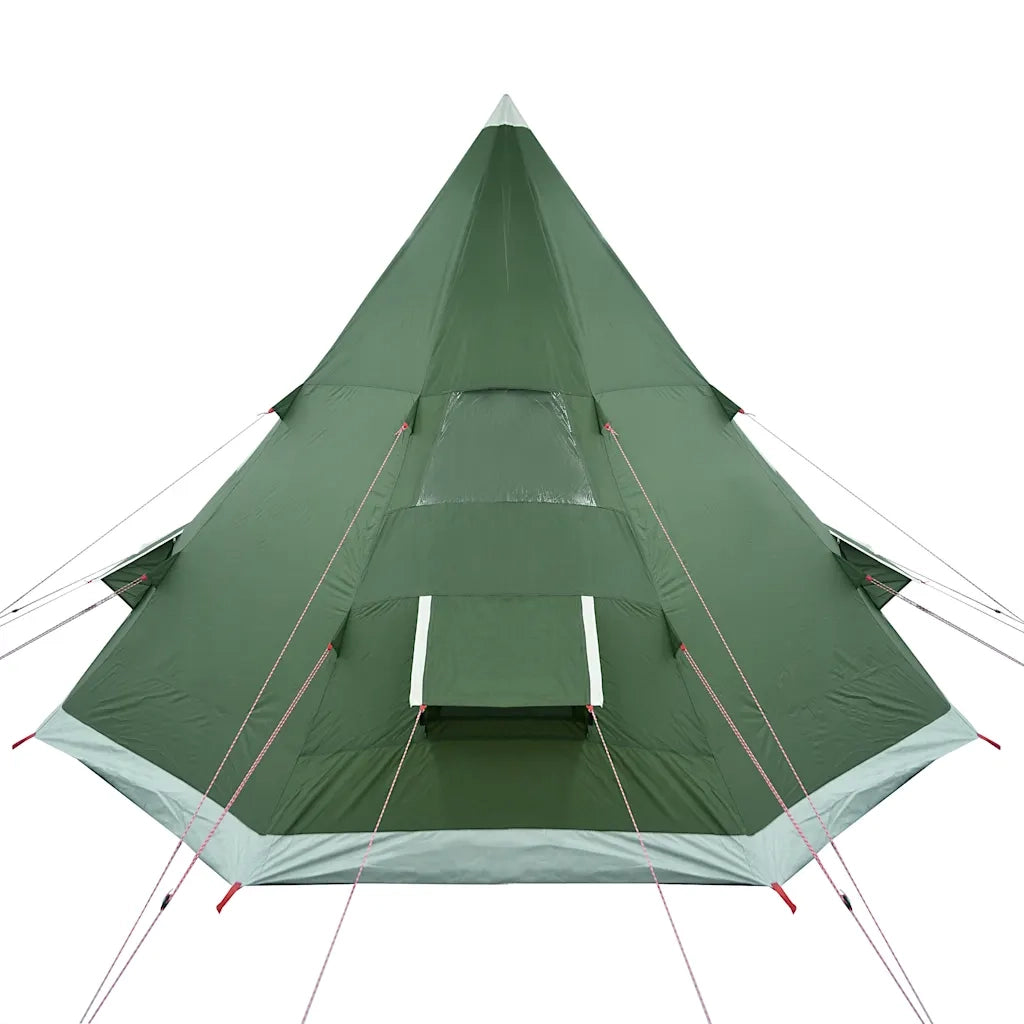 Tenda da Campeggio Tipi per 4 Persone-Tenda per Famiglie Verde Impermeabile
