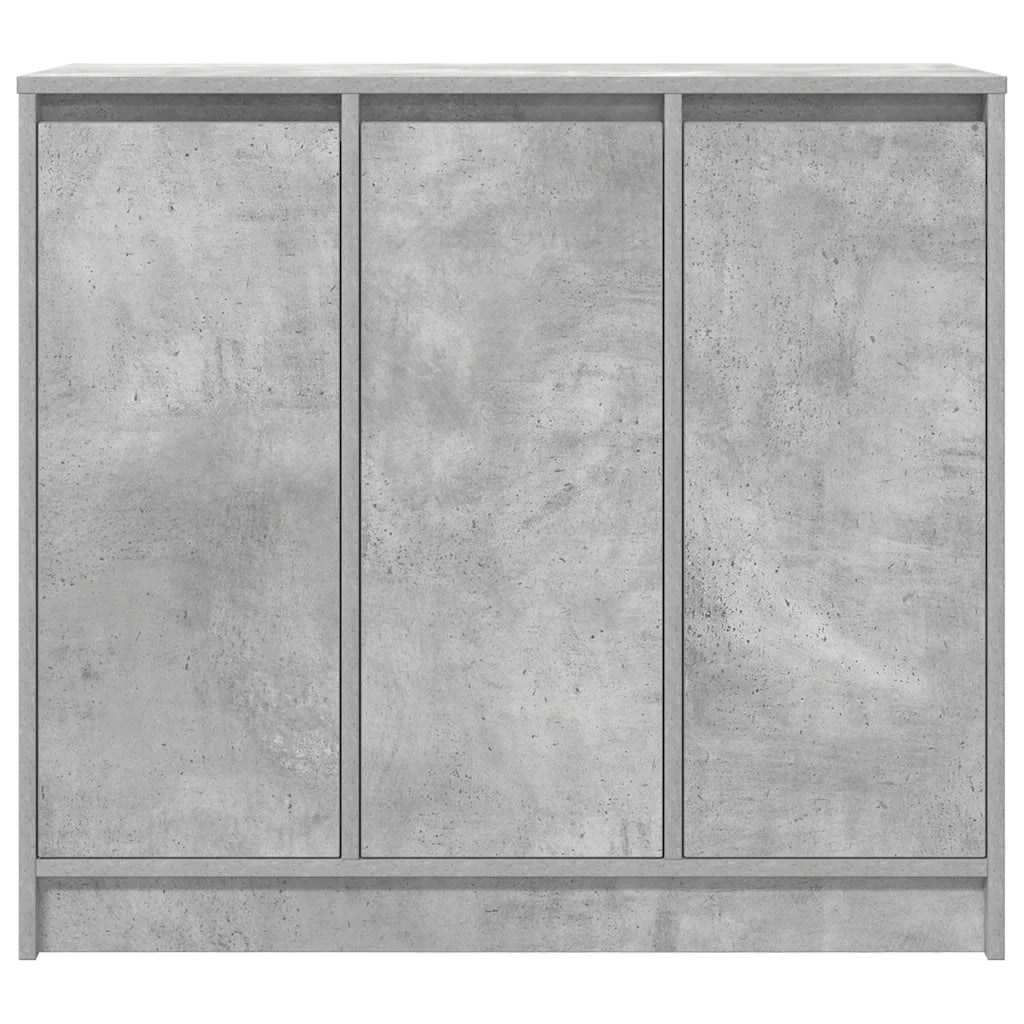 Credenza Grigio Cemento 85x34x76 cm in Legno Multistrato 861628