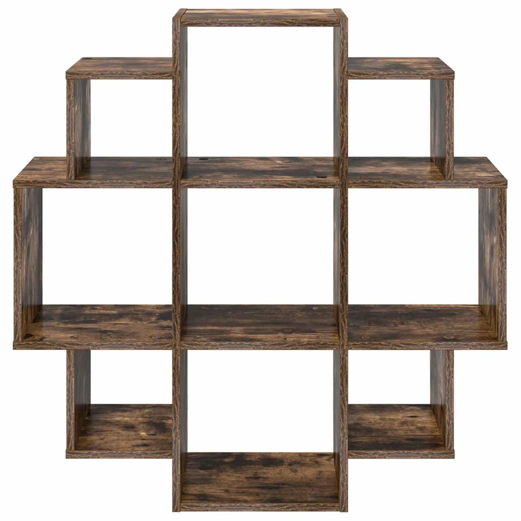 Scaffale da parete Rovere Fumo 90 x 25 x 90 cm 8012176