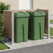 Recinzione Contenitore per Rifiuti Marrone 161 x 85 x 115 cm 3429264