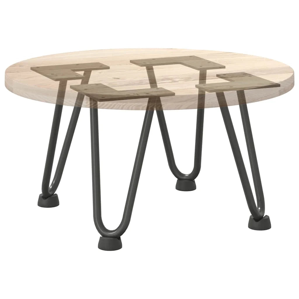 Set di 4 gambe a forcina robuste e stabili da 20 cm per tavolino stile moderno acciaio massiccio antracite 02_0056713