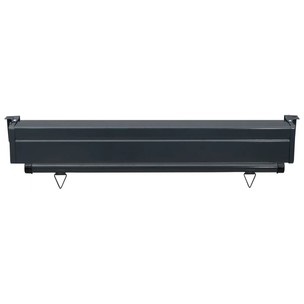 Tenda da sole laterale per balcone 100 x 250 cm nera 02_0007003