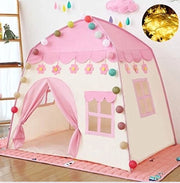 Tenda per bambini con illuminazione stellare (rosa)