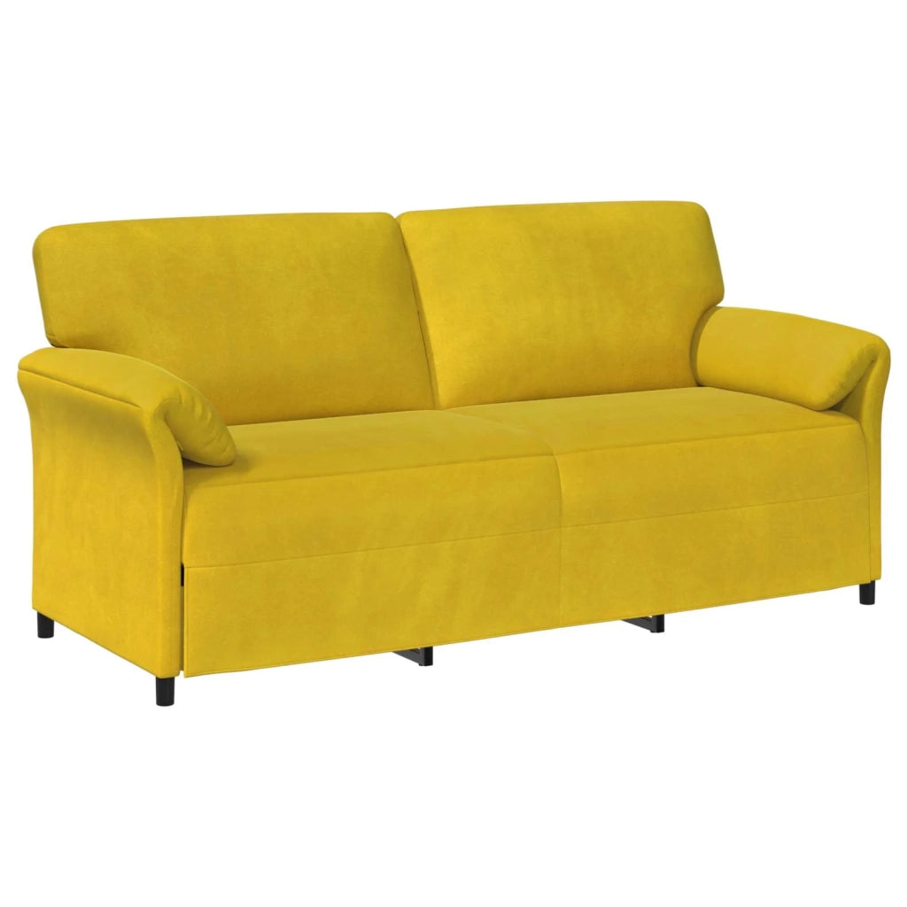 Set di divani 2 pz Giallo Velluto 3424920