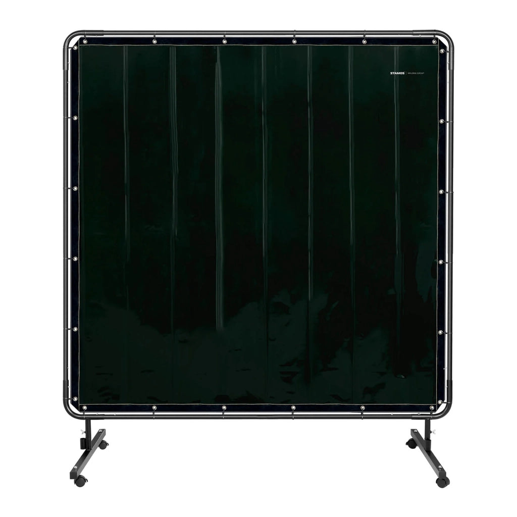Schermo di protezione per saldatura telone ignifugo (dimensioni: 174 x 174 cm vinile: 0,4 mm resistente ai raggi UV telaio in acciaio incluso) 14_0006835