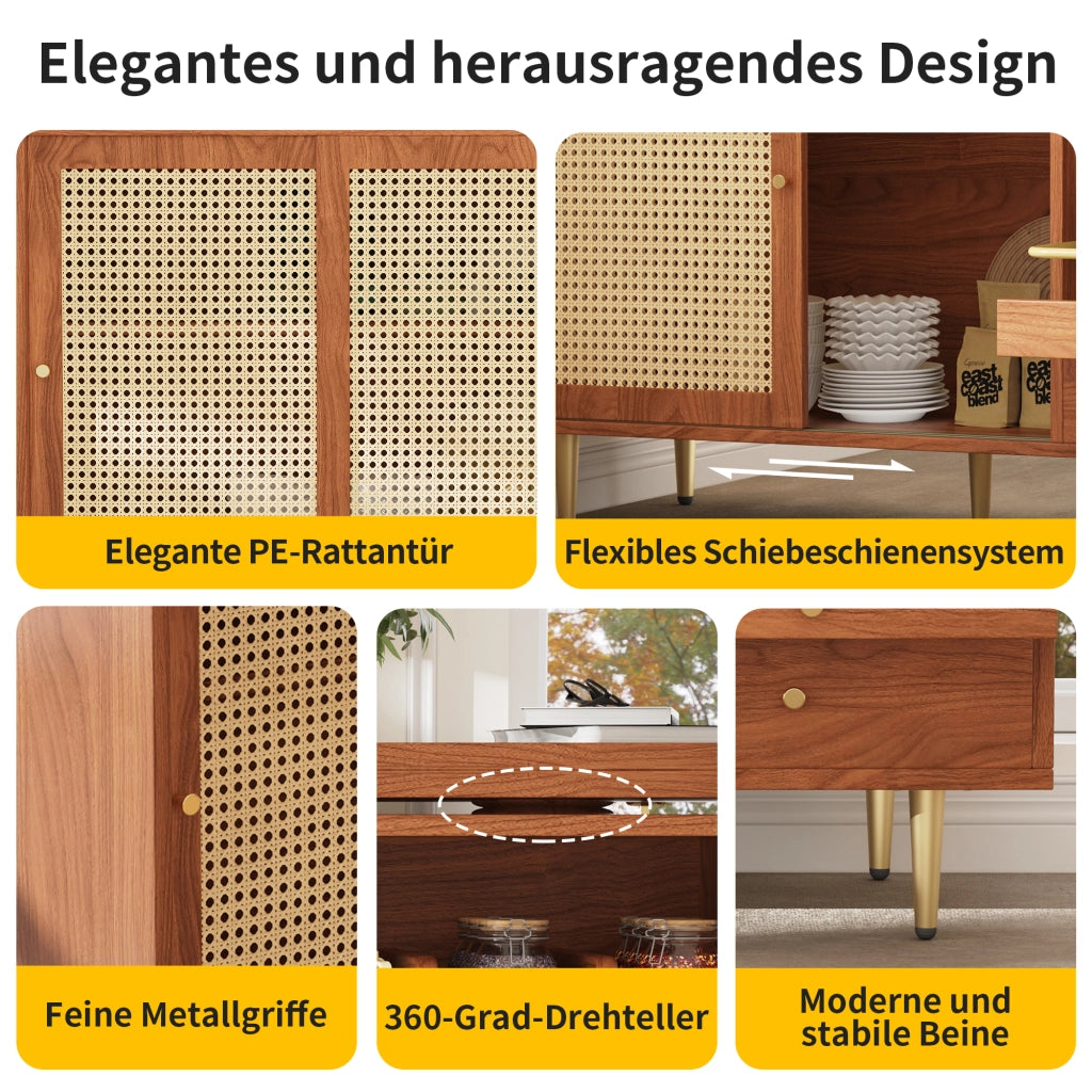 TAVOLO ALTO 107 x 40 x 71,4 cm allungabile e girevole Marrone MDF
