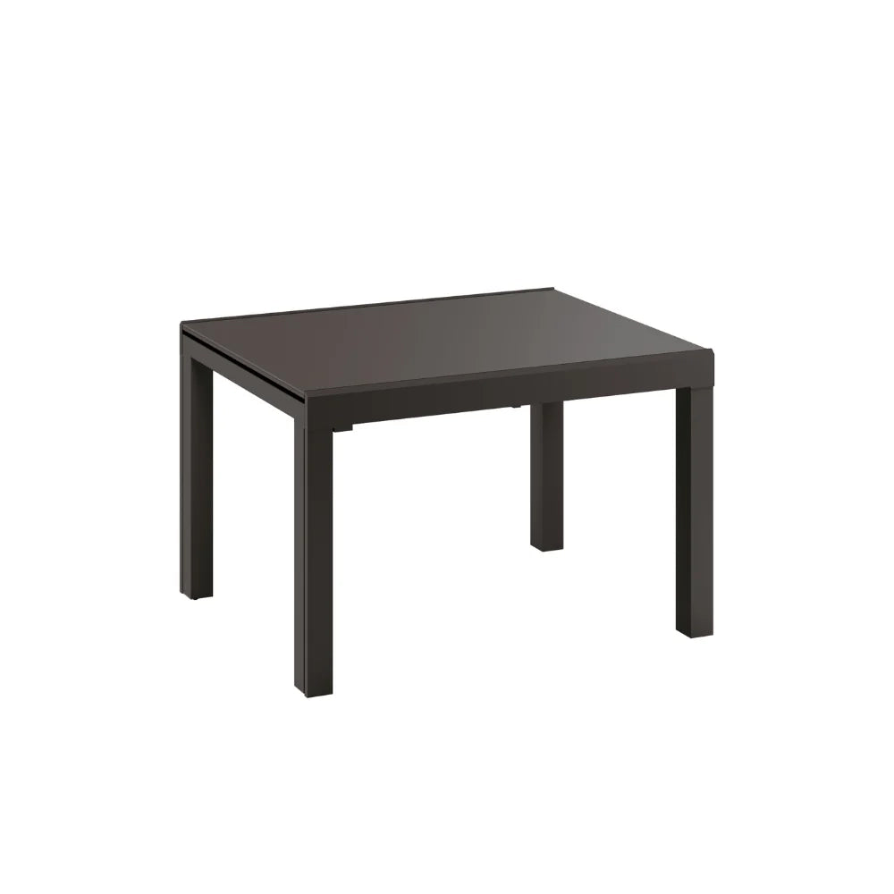 Tavolo da pranzo allungabile in vetro temperato grigio Balmoral 120-350x83 cm fino a 14 posti | Duzzle