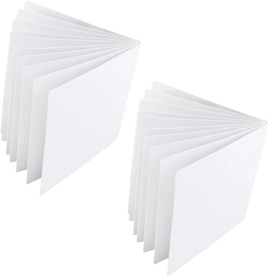 Libro di Bozza in Cartoncino 10 Fogli Pieno di Carta Quadrata per Disegno 8.27" x 8.27" - Adatto per Principianti e Artisti - Bianco