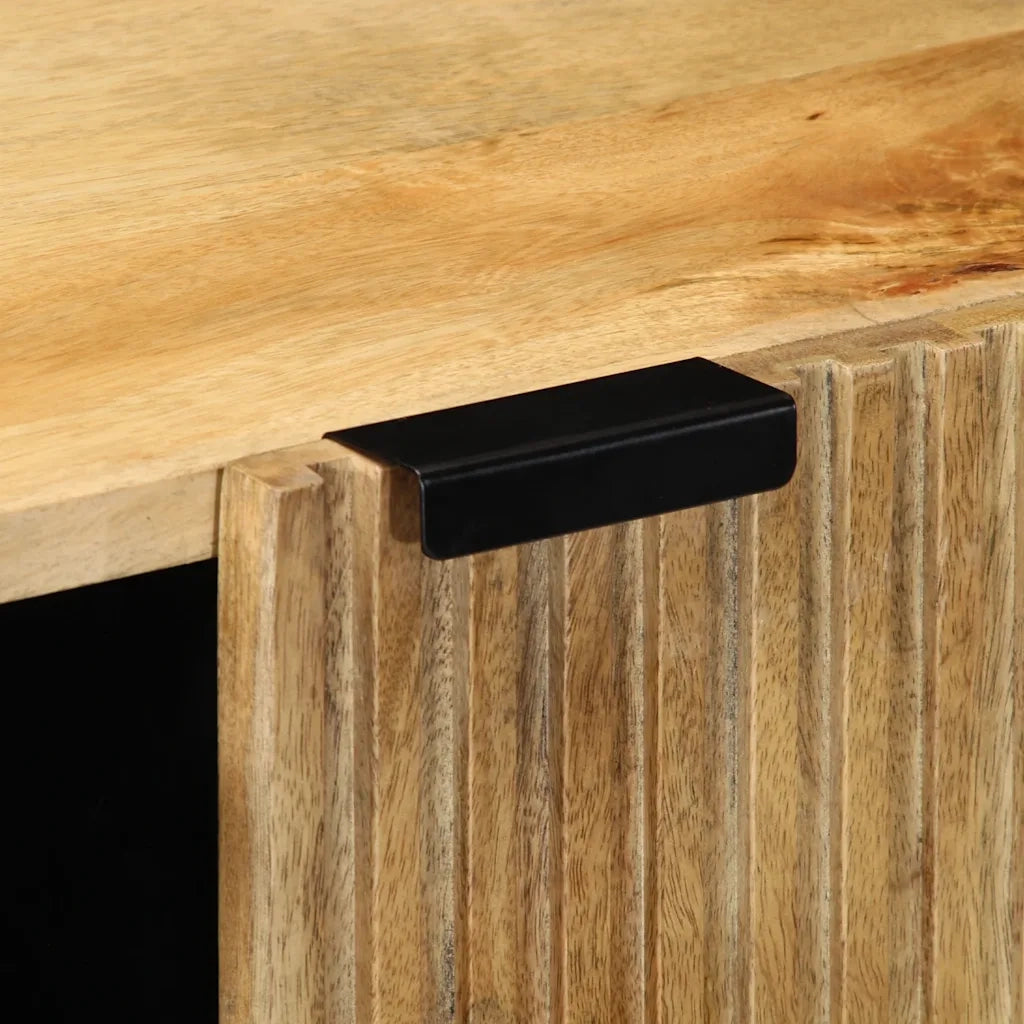 Credenza Marrone 90x33x75 cm in Legno Massello di Mango 4017748