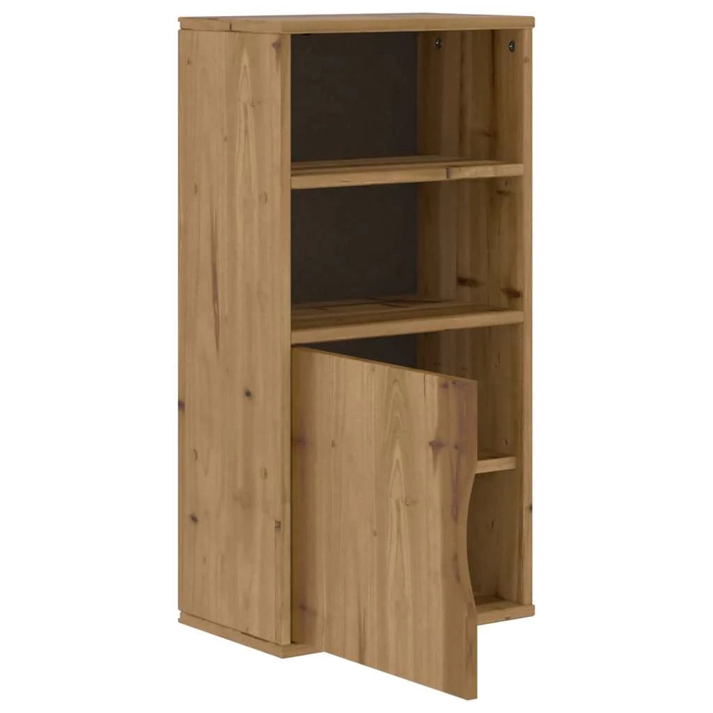 Mobiletto laterale rustico vintage con ripiani aperti 40 x 24 x 79 cm legno di pino massello 02_0058042