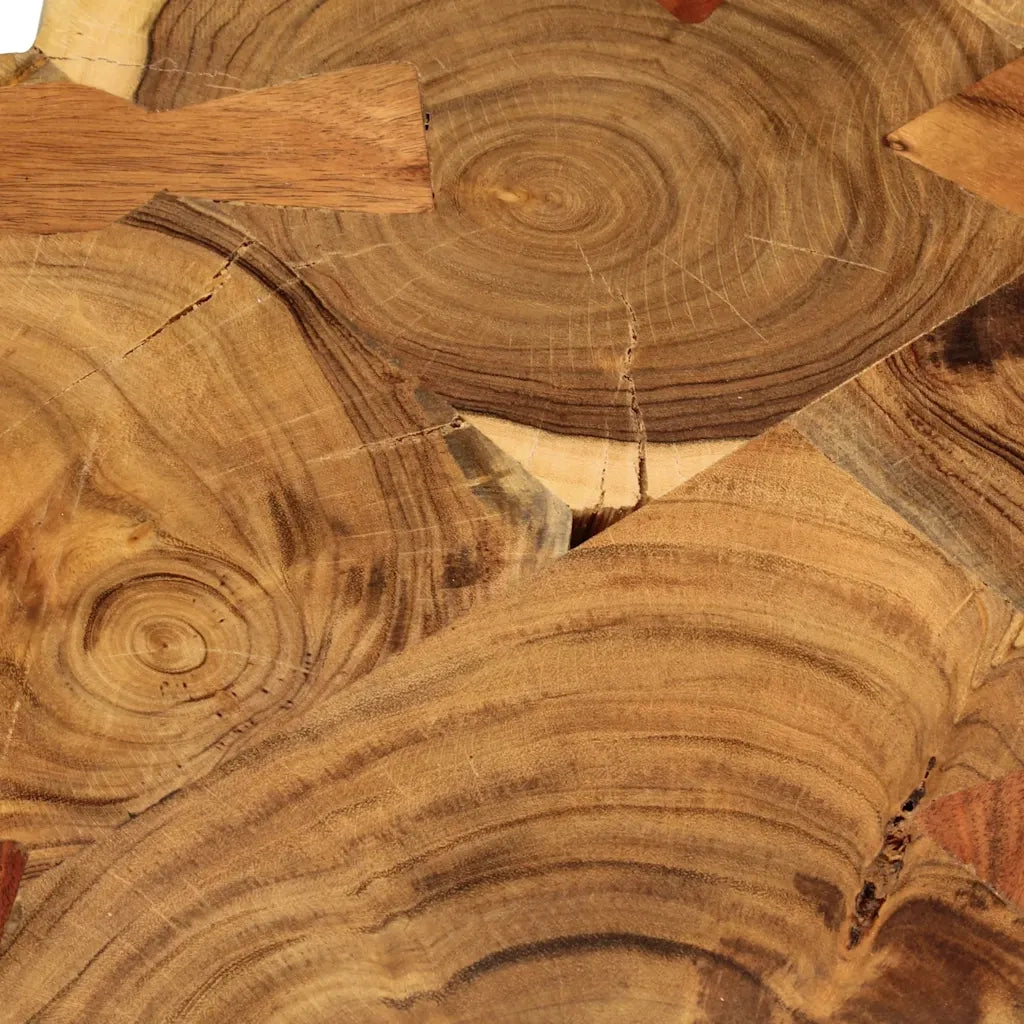 Tavolino da Caffè 35 cm 6 Tronchi in Legno Massello di Acacia 242443