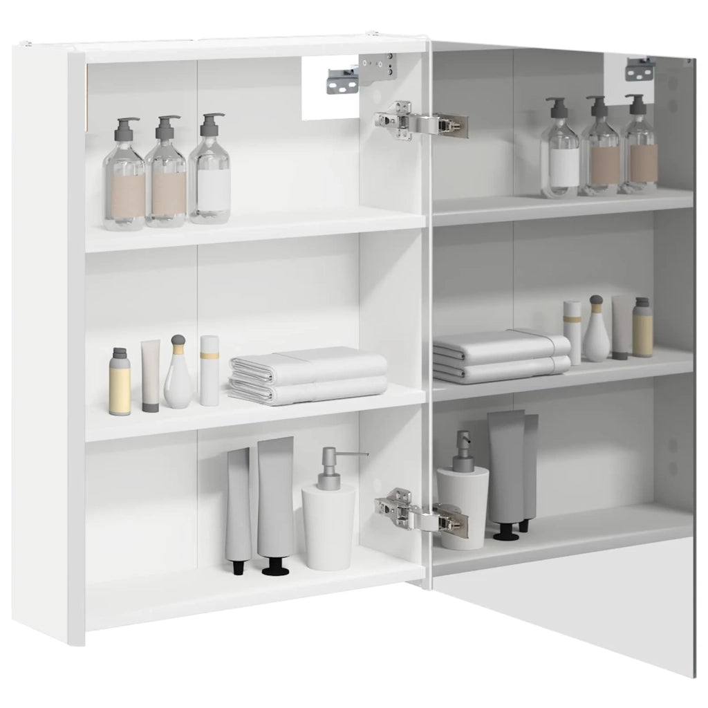 Mobiletto per specchio da bagno Bianco 53,5 x 15,5 x 70 cm 889231