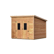 Casetta da giardino in legno 280x280 cm – Spessore pareti 28 mm – Legno Douglas e tetto acciaio – DAN3030.02 Foresta