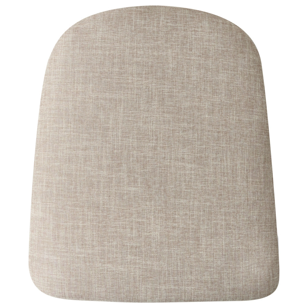 Sedia A Dondolo Tessuto Beige Gambe In Metallo Pattini In Legno Moderni