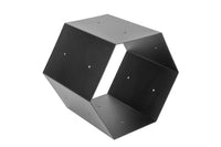 Portalegna per Camino 40x30x35cm in Ferro Verniciato Nero Opaco