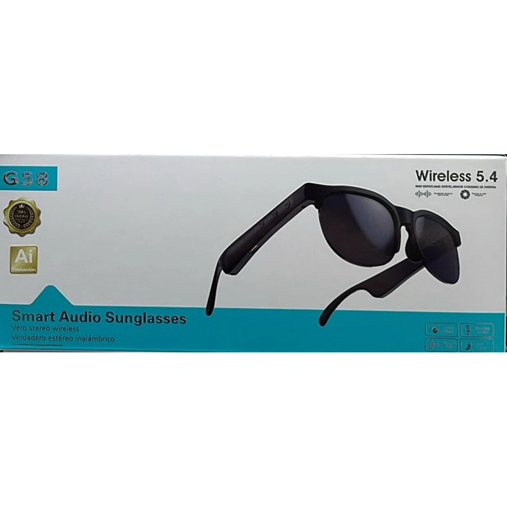 Trade Shop - Occhiali Da Sole Intelligenti Smart Audio G58 Wireless 5.4 Per Musica Chiamate Senza Fili -