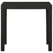 Tavolo da Giardino Antracite 79x65x72 cm in Plastica 315845