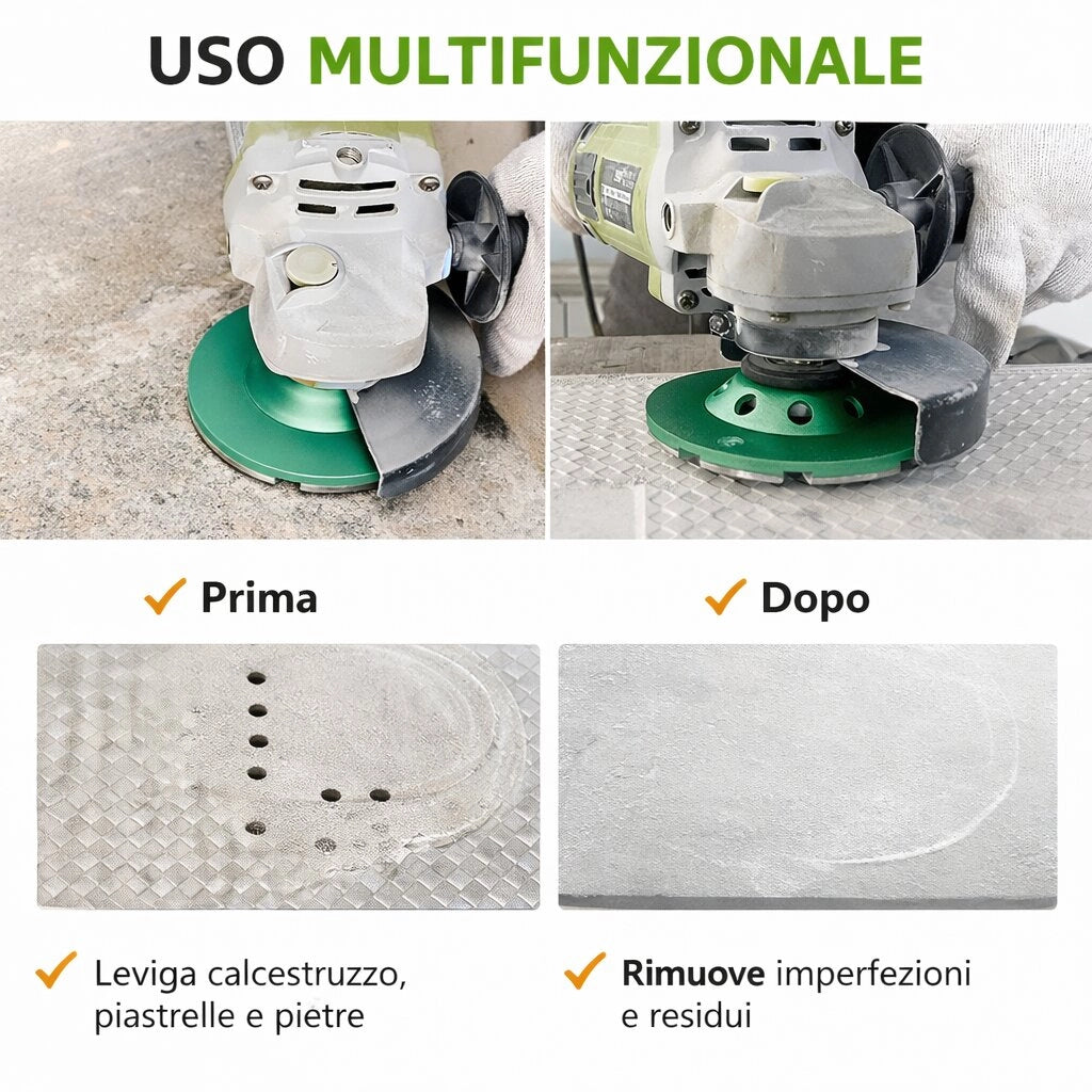 Disco Diamantato Per Smerigliatrice Disco Marmo Cemento Pietra Largo 115 mm 0x