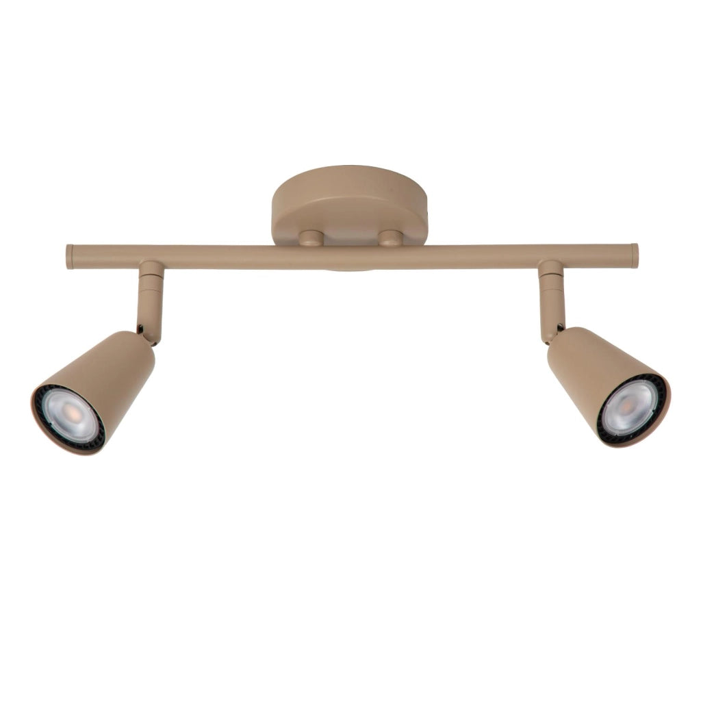 Faretto da soffitto TIANA 2xGU10 beige metallo Lucide