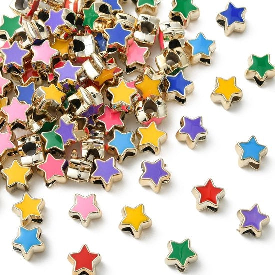 100 pezzi di perle acriliche a forma di stella - grande goccia - per gioielli fai da te - materiale di alta qualità