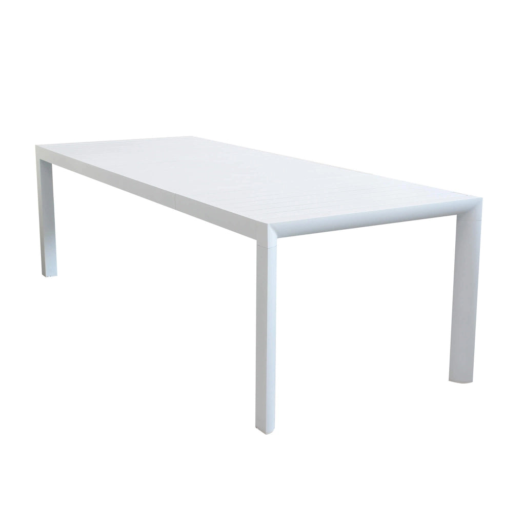 TAVOLO HOUSTON ALLUNGABILE 160/240 X 100 X H75 CM IN ALLUMINIO BIANCO