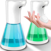Dispensatore di sapone automatico con sensore infrarosso - Sapone liquido e spray - Dispensatore di sapone touchless - Bagno e cucina - 400 ml - Bianco