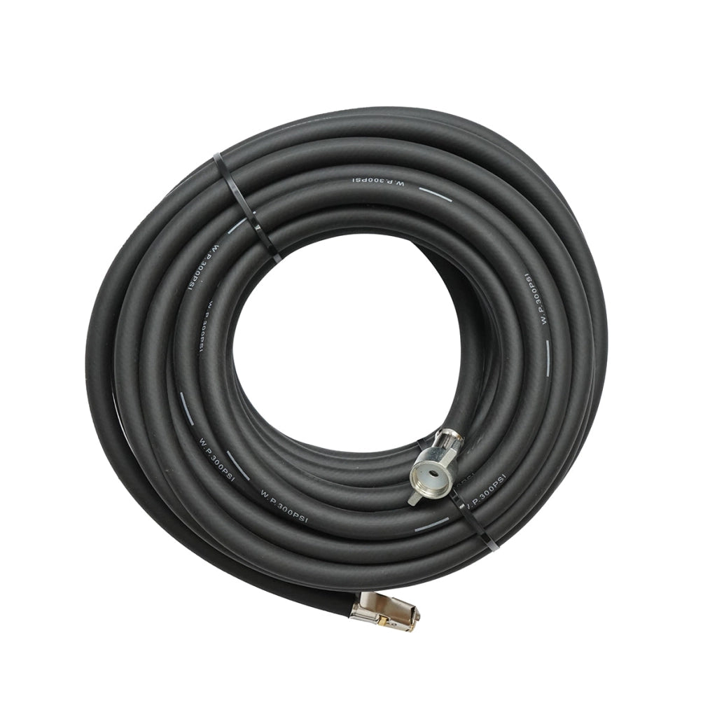 Tubo flessibile per compressore aria L=15 m con raccordi per gonfiaggio pneumatici