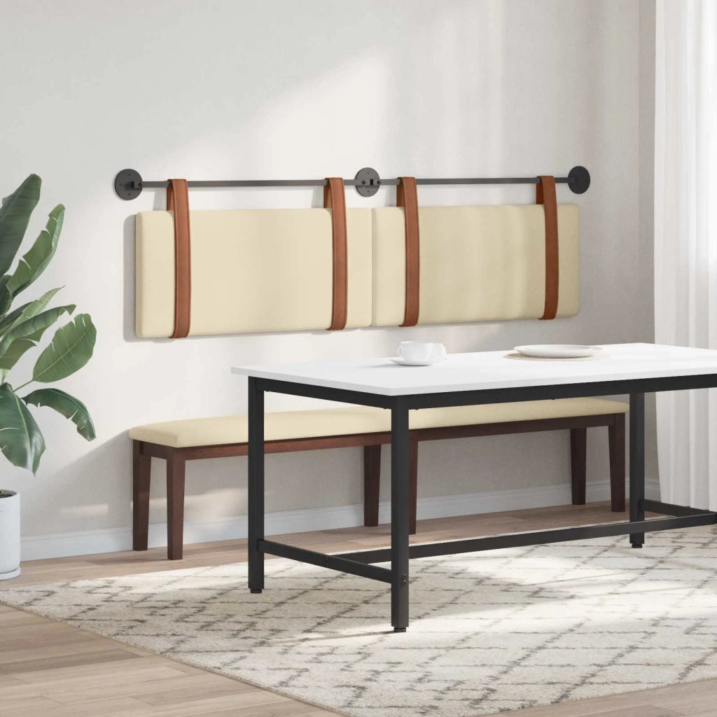 Testata appesa Tinta unita Crema 190 x 55 x 5 cm PU Antico 42031520