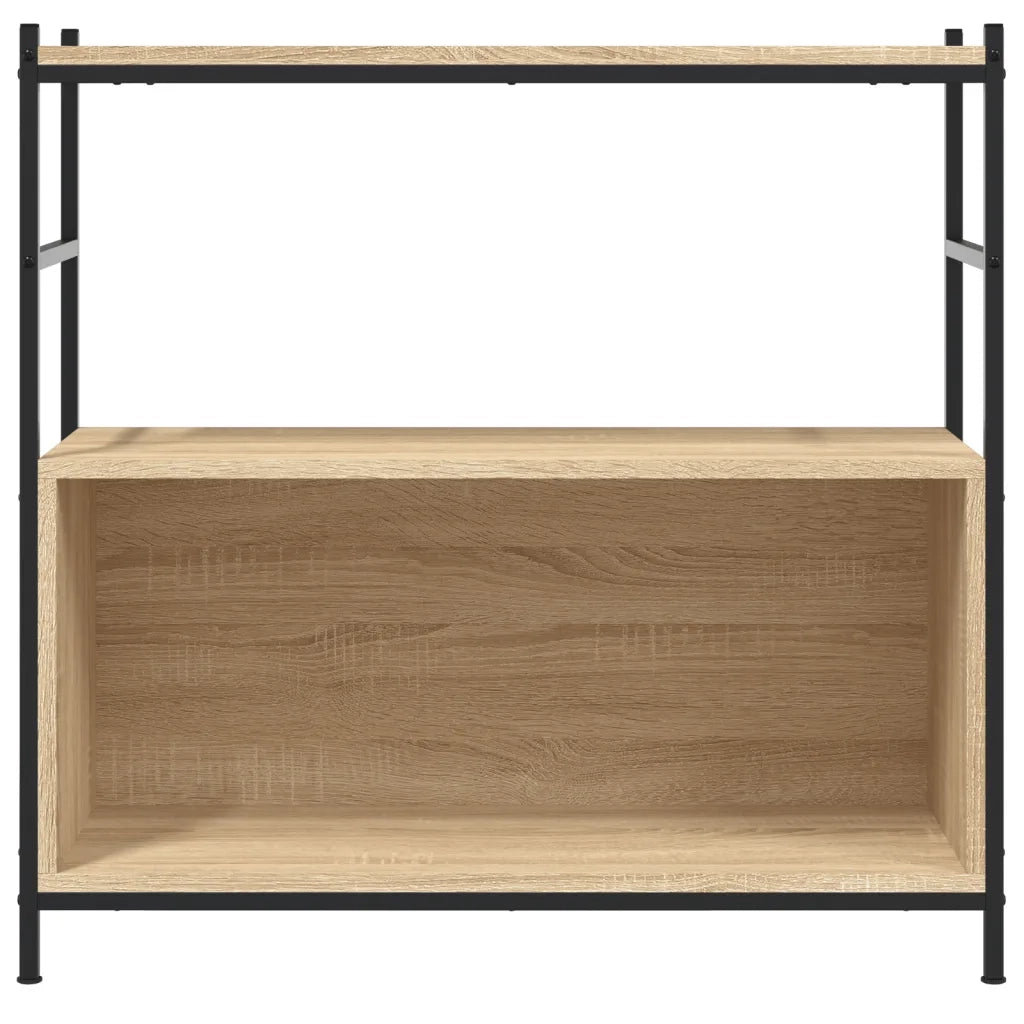 Libreria Rovere Sonoma 80x30x78,5 cm Legno Multistrato e Ferro 832794