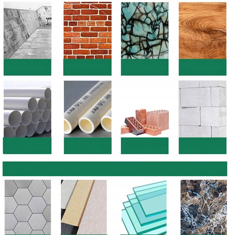 Set di Punte Elicoidali per Vetro e Ceramica – Acciaio di Alta Qualità, 7 Pezzi 3-12mm | Uscita Polvere Ottimizzata