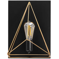 Lampada Da Parete Vetrata APP1095-1W Black